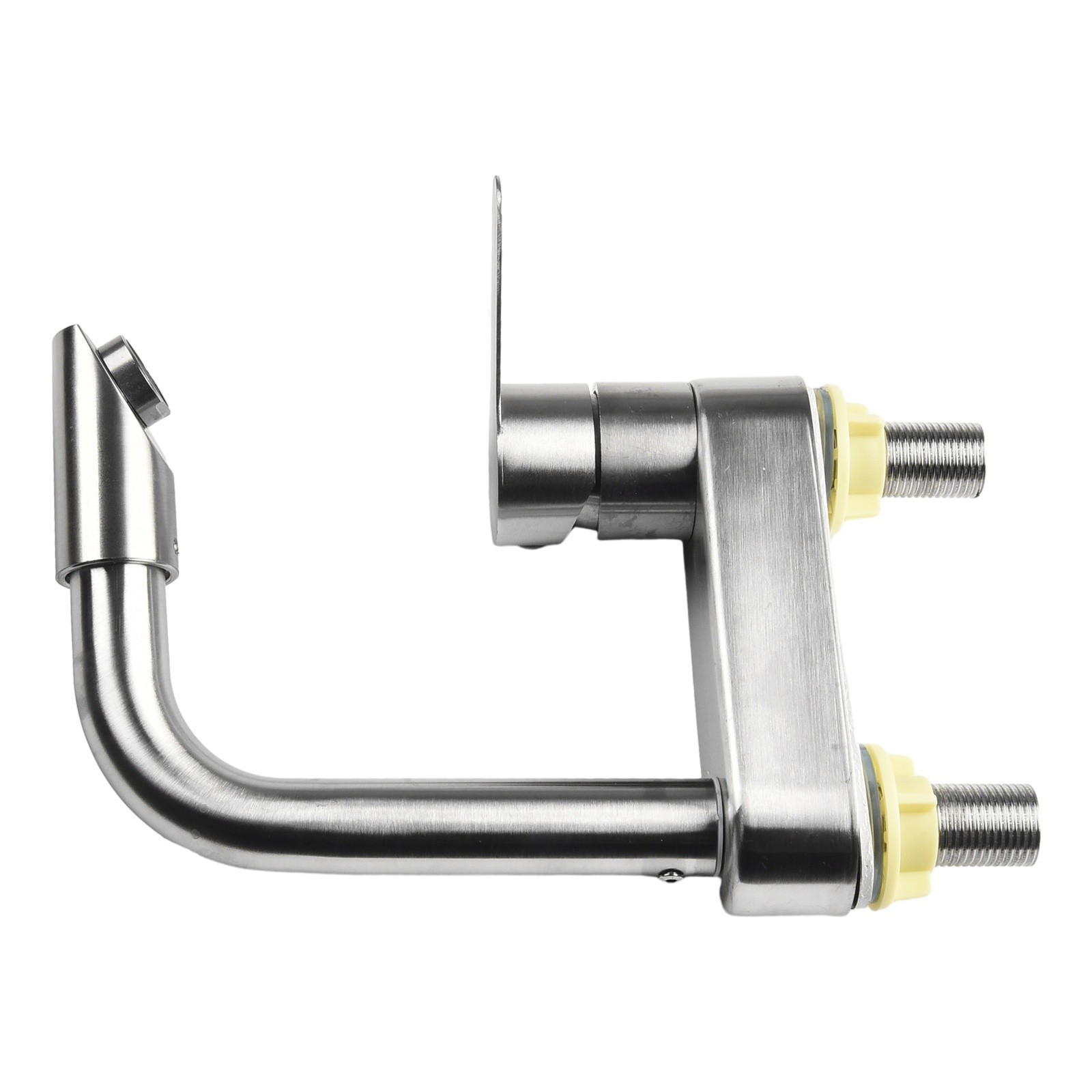 AFQH Bathroom Faucet Centerset Lavatory Sink Faucet Swivel Spout Deck Mount Stainless Steel Basin Cold and Hot Mixer Mixer Tap