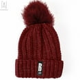 thumbnail image 5 of Gustave Women's Soft Knitted Hat, Scarf & Glove Set, Wine Red, 2-Piece, 5 of 7