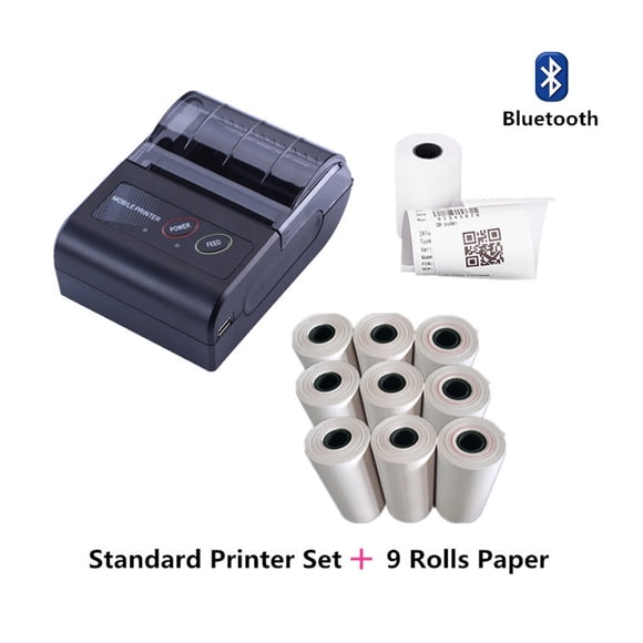 58mm Bluetooth Pocket Portable Thermal Receipt Printer Mini Wireless Notes Phone Printer