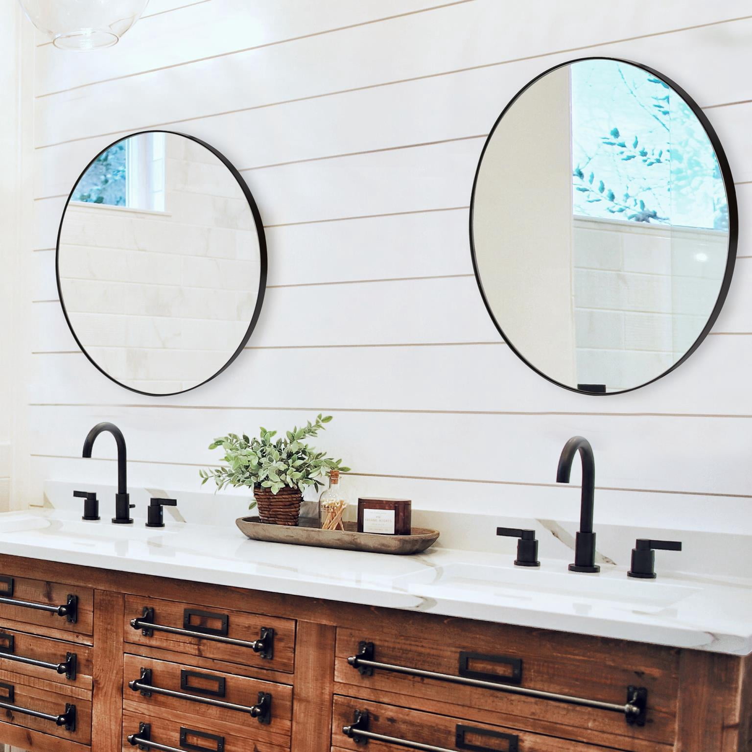 Tyler Dillon Stainless Steel Framed Wall Mirror, Van Buren Collection