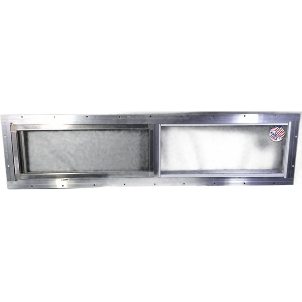 Mobile Home Window 36" x 8" Horizontal Slider. Obscured Glass Bathroom ...