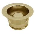 thumbnail image 4 of Westbrass COMBO PACK 3-1/2" Wing Nut Style Sink Strainer and Waste Disposal Trim, Polished Brass, 4 of 12