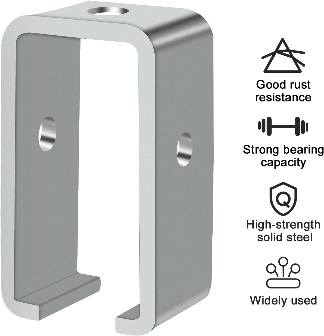 LAJIAOZ 10 Pack Strut Channel Trolley Track Hanger Bracket for UNISTRUT P1834-EG 1-5/8 Intermediate Support Hange Bracket for All 1-5/8" Channel Trolley Track