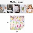 thumbnail image 5 of Happy Easter Cloth Napkins, Spring Bunny Colorful Eggs Flower Plaid Washable and Reusable Dinner Napkins Set of 6, Table Napkin for Kitchen Party Birthday Wedding Hotel Housewarming 20"x20", 5 of 9