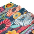 thumbnail image 3 of Yayeee Shower Curtain with Hooks 72"x72" Waterproof Fabric Bathroom Hanging Decor, Orange Colorful Flowers, 3 of 5