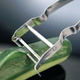 thumbnail image 2 of Vegetable and Asparagus Peeler, U Shape Peeler, Stainless Steel, 2 of 5
