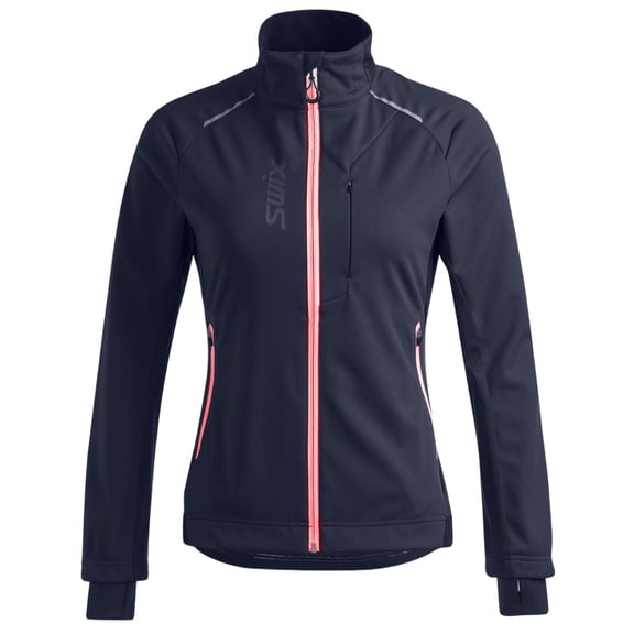 SWIX Women's Delda Light Weight Jacket, Color: Dark navy, Size: XL (252670-75100-XL)