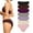 7 Pack E, variant on AWAYTR Women Seamless Underwear Ice Silk Bikini No Show Invisibles Panties Wavy Sides Breathable Hipster Panties 7 Pack S-XL