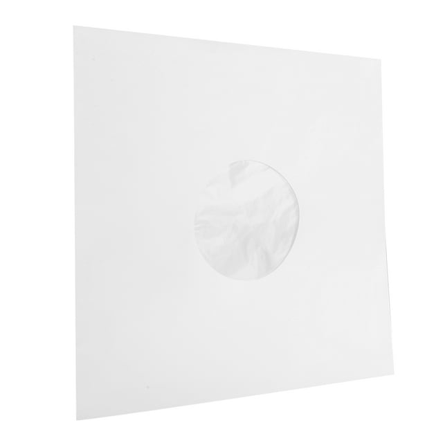 Ccdes Funda protectora de vinilo de 12 "Bolsa de papel antiestático Funda externa de disco de vinilo de 30.5x30.4cm/12x12in Cubierta protectora para reproductor de CD con bolsa interna (paquete de 20)