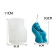 thumbnail image 4 of ZPAQI Sleeping Baby Candle Mold for Making Candle Non-stick Easy to De-mold, 4 of 13