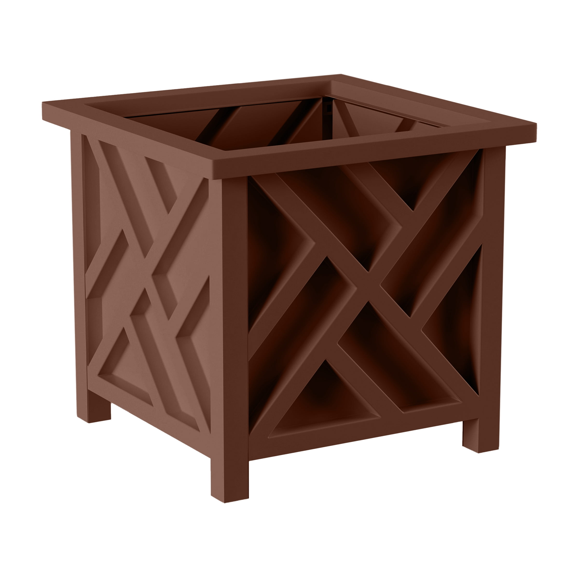 Akro-Mils SPX24DB0E24 Deck Box Planter, Terra Cotta, 12-Inch