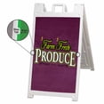 thumbnail image 1 of Farm Fresh Produce (24" X 36") Deluxe A-Frame Signicade, Includes 2 Removable Panels & Stand, 1 of 4
