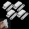 thumbnail image 3 of Uxcell Furniture Cupboard Door Magnetic White Silver Tone Latch Catch 4 Pack, 3 of 4