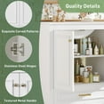 thumbnail image 5 of Euroco 30" Luxurious Bathroom Vanity with Ceramic Sink, Bathroom Vanities Cabinet with 2 large Soft Closing Doors, Solid Wood Frame Bathroom Storage Cabinet, 5 of 9