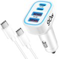 thumbnail image 1 of Cargador de coche TIBEITA 90W USB C de carga rápida para iPhone, 1 of 9