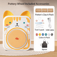 thumbnail image 3 of Kids' Pottery Wheel - Clay Sculpting Tools and Painting Kit, DIY Kit for Beginners, 6 Pack Modeling Clay, Crafts Kit, 3 of 6