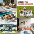 thumbnail image 3 of Summer Tropical Plants Outdoor Rug 4x6 Ft, Non Slip Washable Area Rug, Farmhouse Truck Cactus Wooden Patio Rugs Carpet Runner, Large Floor Mat for Indoor/Outdoor Deck Porch Camping, 3 of 8