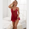 thumbnail image 4 of Lencería sexy de encaje para mujer, perspectiva de malla fina, camisón sexy cómodo, 4 of 5