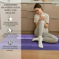 thumbnail image 2 of 2 Pieces Kitchen Rugs, Abstract Non Slip Purple Art Painting Comfort Indoor Floor Mat Runner Rug Set for Laundry Office Sink Bathroom (17"x48"+17"x24"), 2 of 14