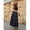 Navy Blue, variant on Womens Blue A-Line Denim Skirt With Slant Pockets