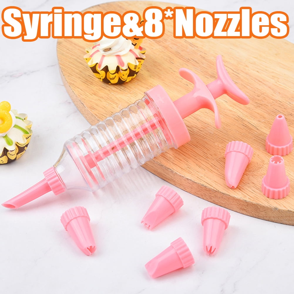 DOERDO Dessert Decorating Syringe Set - Cupcake Filling Injector With 7 Nozzles & 6 Scrapers, Icing Tools For Cake, Cookies - View #5