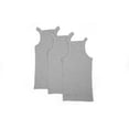 thumbnail image 3 of 3 Packs AC Basics Débardeurs en Coton Style G-unit pour Hommes Coupe Carrée A-Shirts Côtelés, 3 of 25