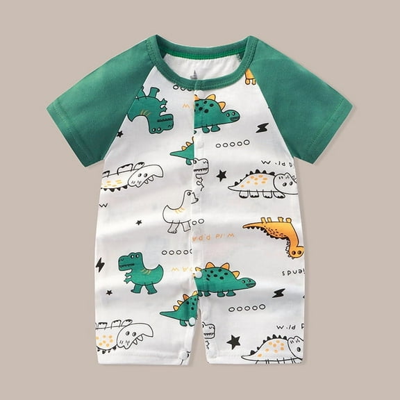 Antinious Short Sleeve Bodysuits for Kids,Boys And Girls Summer Bodysuit,Summer Kids Romper Boys And Girls Kids Short-sleeved Cardigan Crawling Clothes,White,66