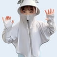 thumbnail image 2 of Bovxnpu Boys Girls Tops Lightweight Long Sleeve Zip Up Hoodie Jacket, Girls Thin Zip-Up Hoodie Sun Protection Jacket Hooded Shirt Pockets Running Outdoor Free Size, 2 of 5