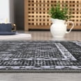 thumbnail image 4 of Washable Rug Runner Vintage Rug Traditional Rug Non-Slip Grey Runner Rugs with Rubber Backing Low-Pile Ultra-Soft Distressed Rug for Kitchen Bedroom 2x6/5x7/6x9/8x10/9x12, 4 of 7