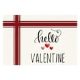 thumbnail image 1 of Love Heart Letter Print Placemat Festive Table Heat For Holiday Parties Border Linen Table Mat For Couples And Dinners B, 1 of 4