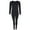 Black, variant on CTM  Thermal Underwear Long Sleeve and Pant Set (Women)