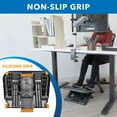 thumbnail image 5 of Mount-It! Under Desk Office Footrest with 3-Level Height Adjustment and Rolling Massaging Surface, 5 of 10