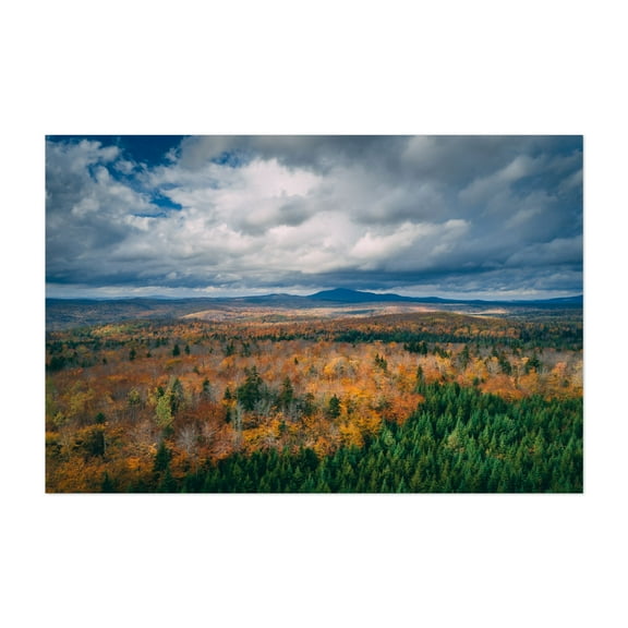 North Woods Autumn 01 - Abbot Maine Photography Unframed Wall Art Print 5 x 7 inches