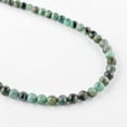 thumbnail image 5 of QNAVIC Natural Green Emerald Gemstone Rounds Beads Choker Necklace, Handmade Jewelry, Chakra Healing Crystals, May Birthstone, Gift for Women, 925 Sterling Silver Necklace 18", 5 of 5