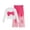 Hot Pink-01, variant on STETMN Girl's Spring Casual Sets Bow Print Crop T-shirt and Wide Leg Jeans Kids Baggy Cute Outfits for 3-13Y