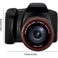thumbnail image 2 of Cámaras Cámara de vídeo digital Hd 1080P Videocámara profesional Cámara de grabación con zoom digital 16X y lente gran angular negra, 2 of 5