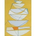 thumbnail image 2 of Delamater, Rob 25x32 White Modern Wood Framed Museum Art Print Titled - Abstract Sails III, 2 of 4