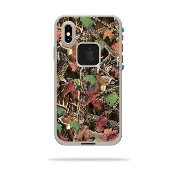 MightySkins LIFIPXS-Buck Camo Skin Decal Wrap for LifeProof Fre iPhone XS Case Sticker - Buck Camo
