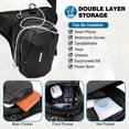 thumbnail image 4 of Bolsa para muslo ISEYOU, bolsa para piernas de moto para hombre y mujer, color negro, 4 of 7