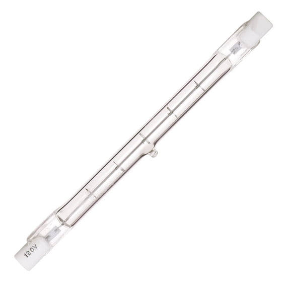 Satco S3497 - 500 watt; Halogen; T3; Clear; 1500 Average rated Hours; 9500 Lumens; Double Ended base; 120 volts
