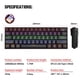 thumbnail image 4 of Mecáco para Juegos 4G ámbrico Y con Cable Bluetooth 61 de Jugadores de Computadora Portátil de Oficina Macarena Teclado mecánico, 4 of 8