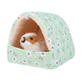 thumbnail image 4 of Soft Comfortable Winter Rabbit Squirrel Guinea Pig Nest Warm Mat Small Animal Sleeping Bed Hamster House PINK XS, 4 of 8