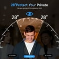 thumbnail image 4 of Protescreen 2 Pack Privacy Screen Protector for iPhone 15 6.1", True 28° Anti-Spy, 9H Hardness Shatterproof Tempered Glass, Easy to Install, Bubble-Free, 4 of 10