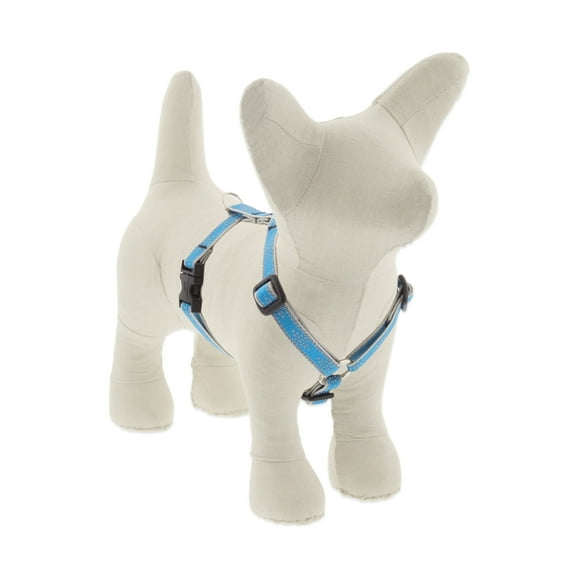 Lupine Reflective Small Adjustable Dog Harness 1/2" Wide Blue Diamond with 12-20" Girth