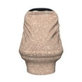 thumbnail image 2 of Fotbe Beige Sparkling Glitter Pattern Car Seat Covers for Babies, Nursing Breastfeeding Cover Infant Carseat Canopy, Soft Stretchy Carrier Cover, 2 of 9