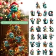 thumbnail image 2 of 26 letras colgantes de Navidad 2D lindo dragón bebé colgante adorno de árbol decoraciones de encanto acrílico hogar árbol de Navidad adornos regalos, 2 of 5