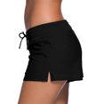 thumbnail image 2 of Women Adjustable Drawstring Swim Shorts with Brief Lining Design Ladies Swimwear Board Shorts, 2 of 7
