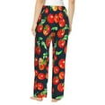 thumbnail image 3 of Kll Womens Tomatoes Print Pajama Pants Soft Pajama Bottoms For Women Cozy Lounge Pants, 3 of 9