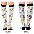 thumbnail image 2 of Haosy Compression Socks for Men Women Knee High Running Socks for Nurse Hiking Recovery Travel Athletic 2 Pairs Hand Paint Dog and Plant, 2 of 9