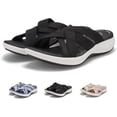 thumbnail image 1 of Comfortable Recovery Orthopedic Walking Plantar Fasciitis Slides Sandals for Women with Arch Support Wide Width, 1 of 8
